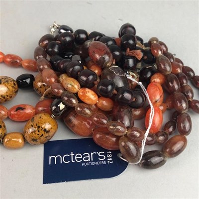 Lot 10 - A COLLECTION OF BEAD NECKLACES
