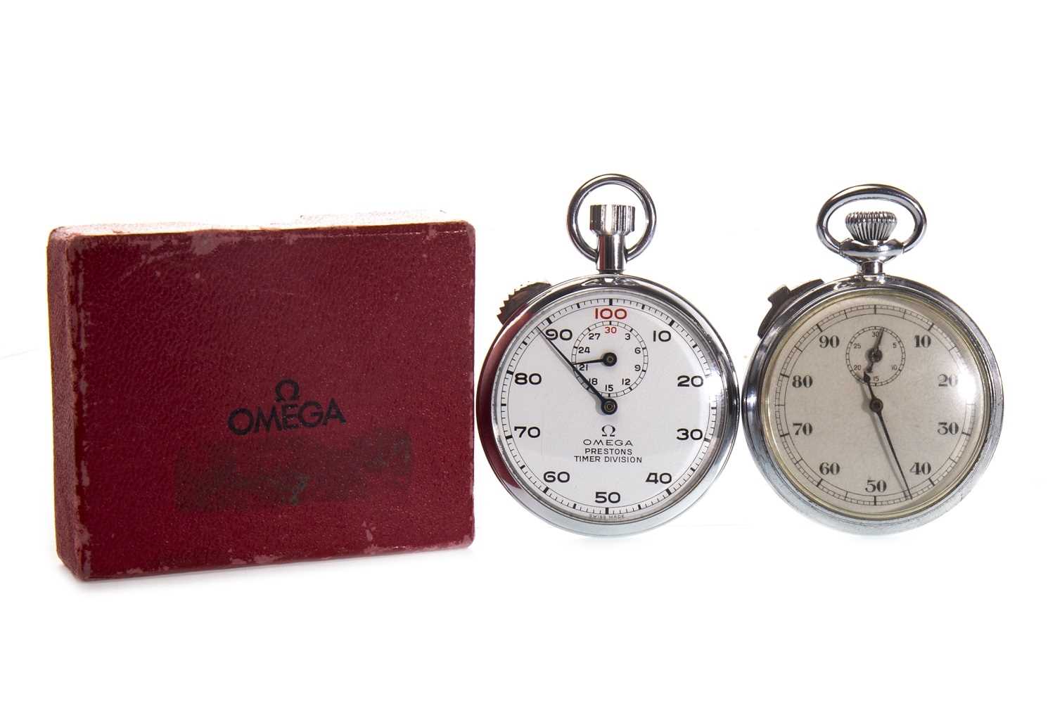 Lot 801 - OMEGA STOP WATCH AND ANOTHER