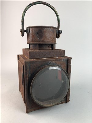 Lot 60 - A PAIR OF RAILWAY LAMPS
