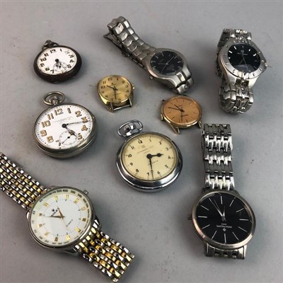 Lot 8 - A LOT OF POCKET AND WRIST WATCHES