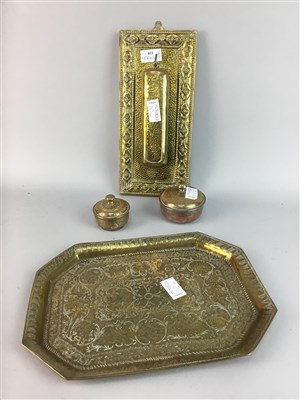 Lot 110 - A LOT OF BRASS WARE