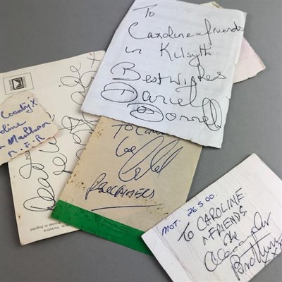Lot 67 - A COLLECTION OF AUTOGRAPHS
