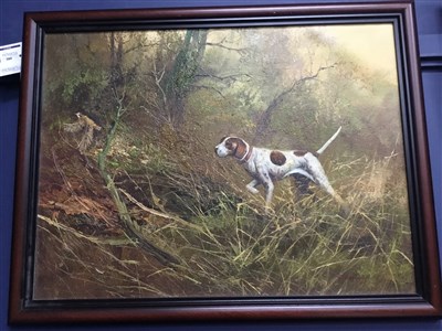 Lot 380 - HUNTER, AN OIL BY EUGENE KINGMAN