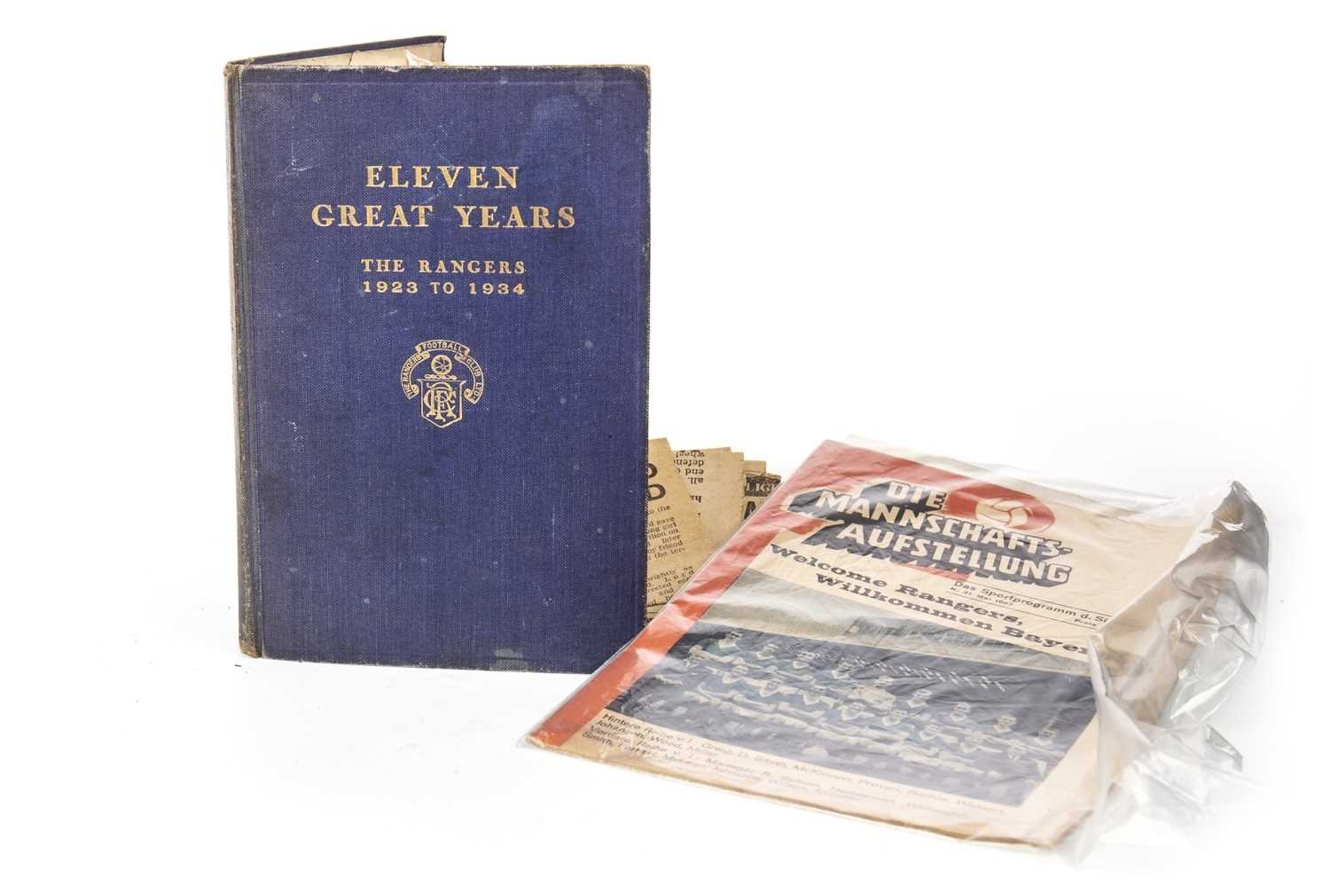 Lot 1814 - ELEVEN GREAT YEARS, THE RANGERS 1923 TO 1934, BY JOHN ALLAN