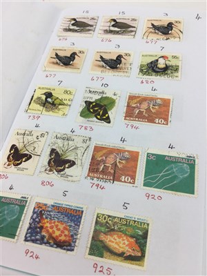 Lot 207 - A LOT OF FOUR SMALL STAMP STOCK BOOKS RELATING TO AUSTRALIA