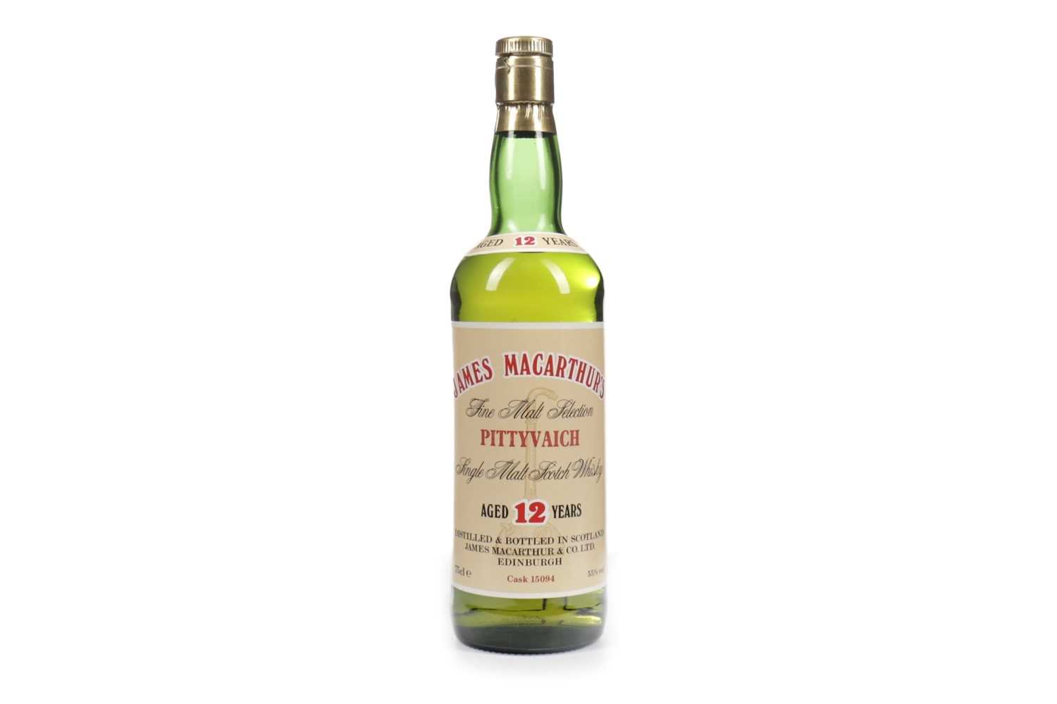 Lot 75 - PITTYVAICH JAMES MACARTHUR'S AGED 12 YEARS