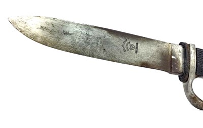 Lot 895 - A WWII GERMAN HITLER YOUTH DAGGER