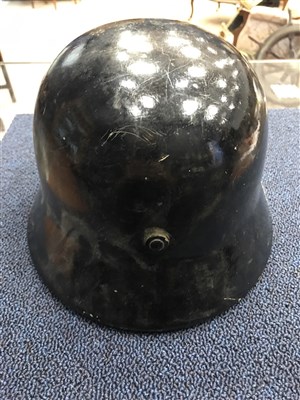 Lot 929 - A LOT OF TWO GERMAN TIN HELMETS