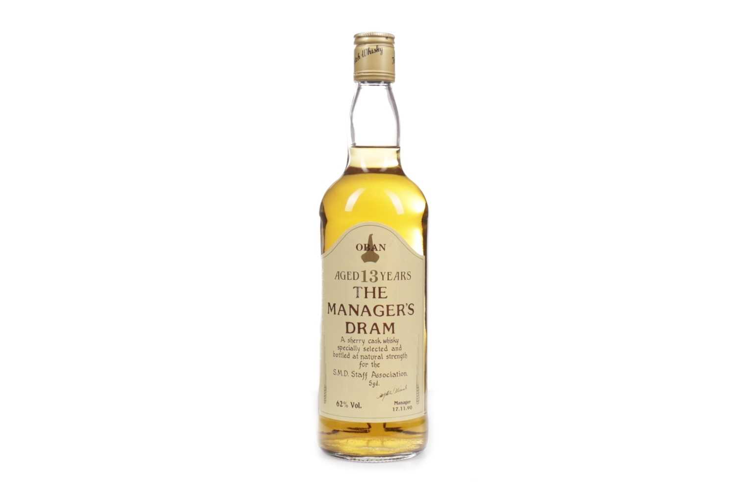 Lot 82 - OBAN THE MANAGERS DRAM AGED 13 YEARS