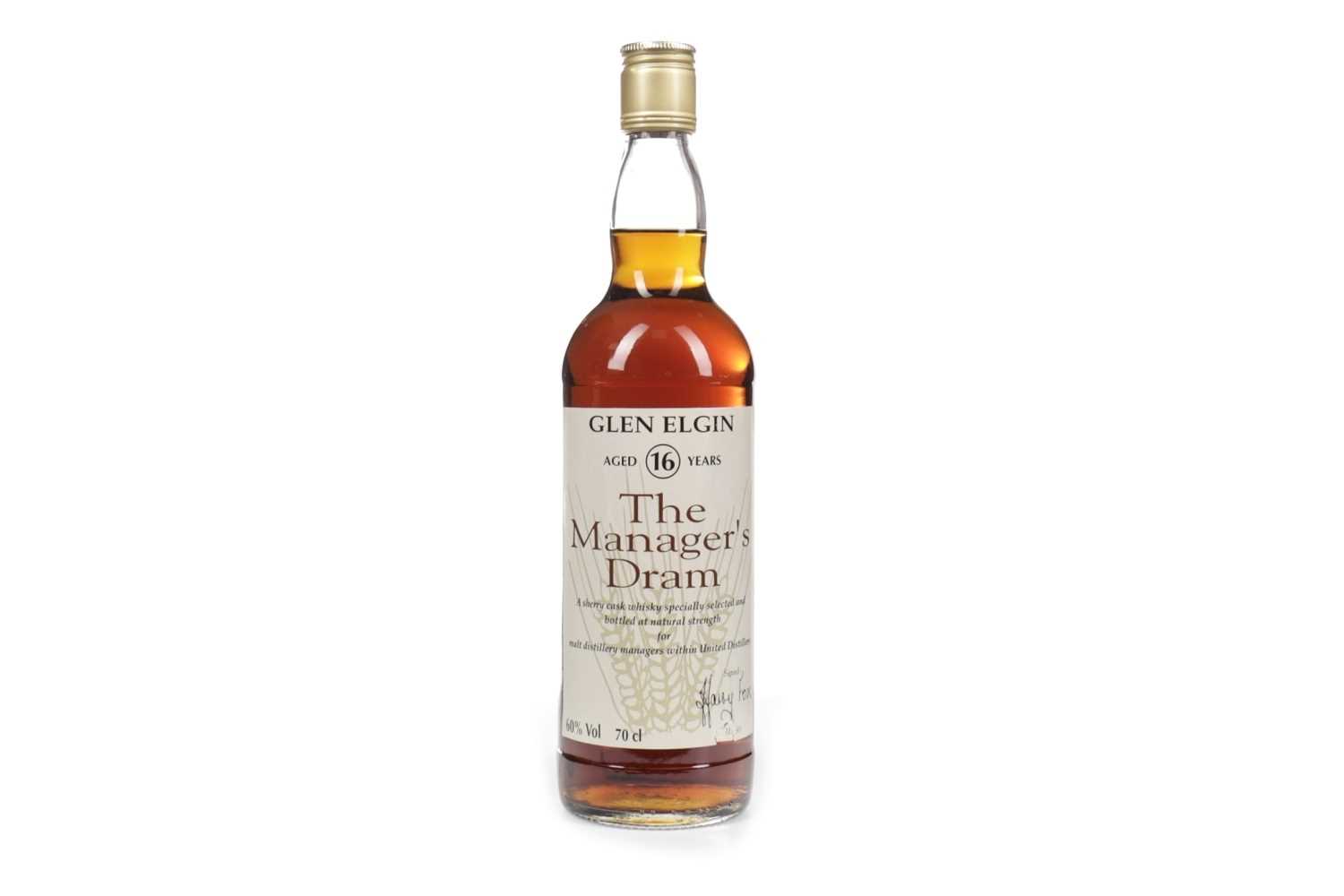 Lot 89 - GLEN ELGIN MANAGERS DRAM AGED 16 YEARS