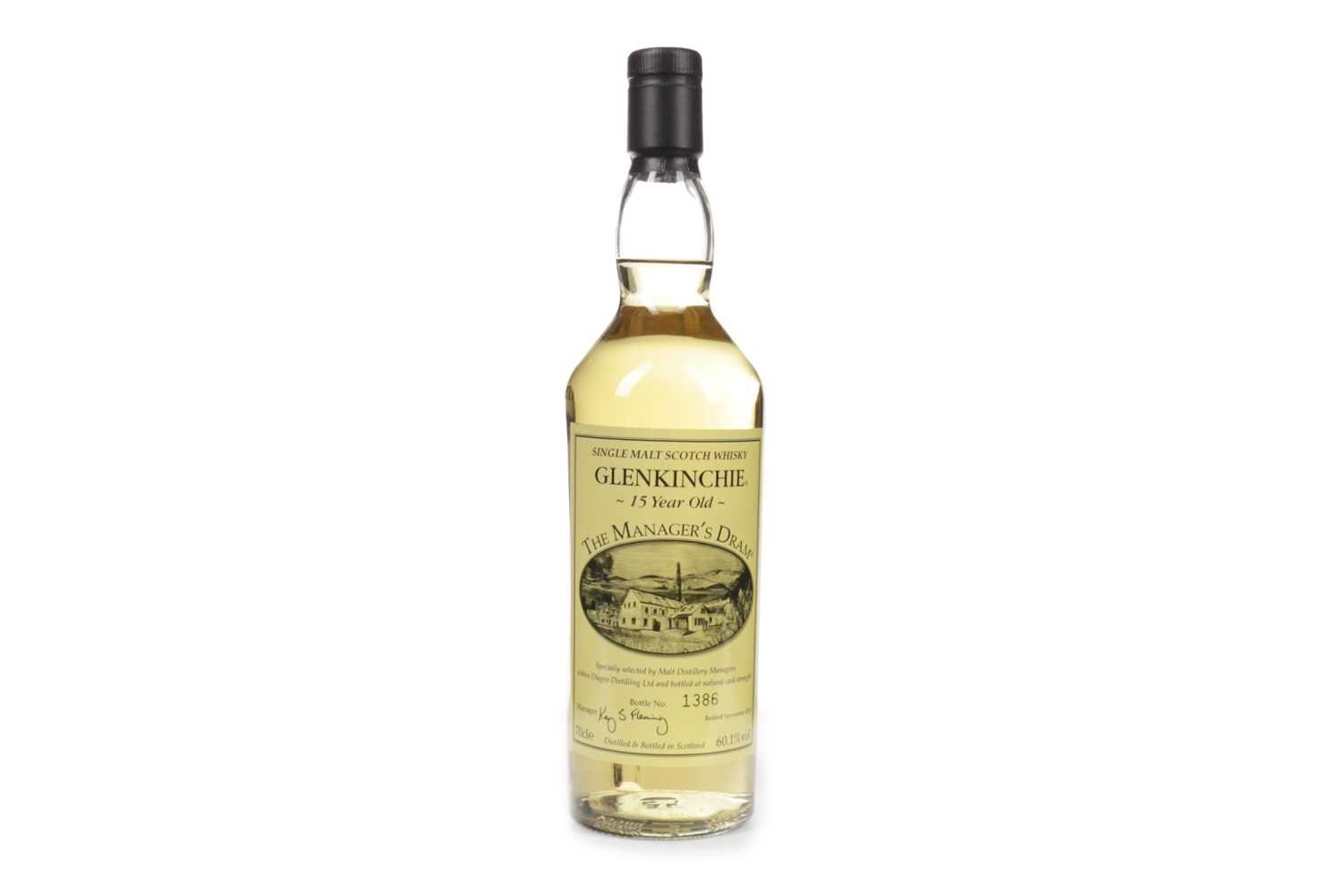 Lot 97 - GLENKINCHIE THE MANAGERS DRAM AGED 15 YEARS