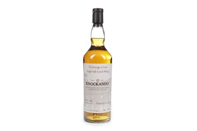 Lot 104 - KNOCKANDO THE MANAGER'S DRAM AGED 12 YEARS