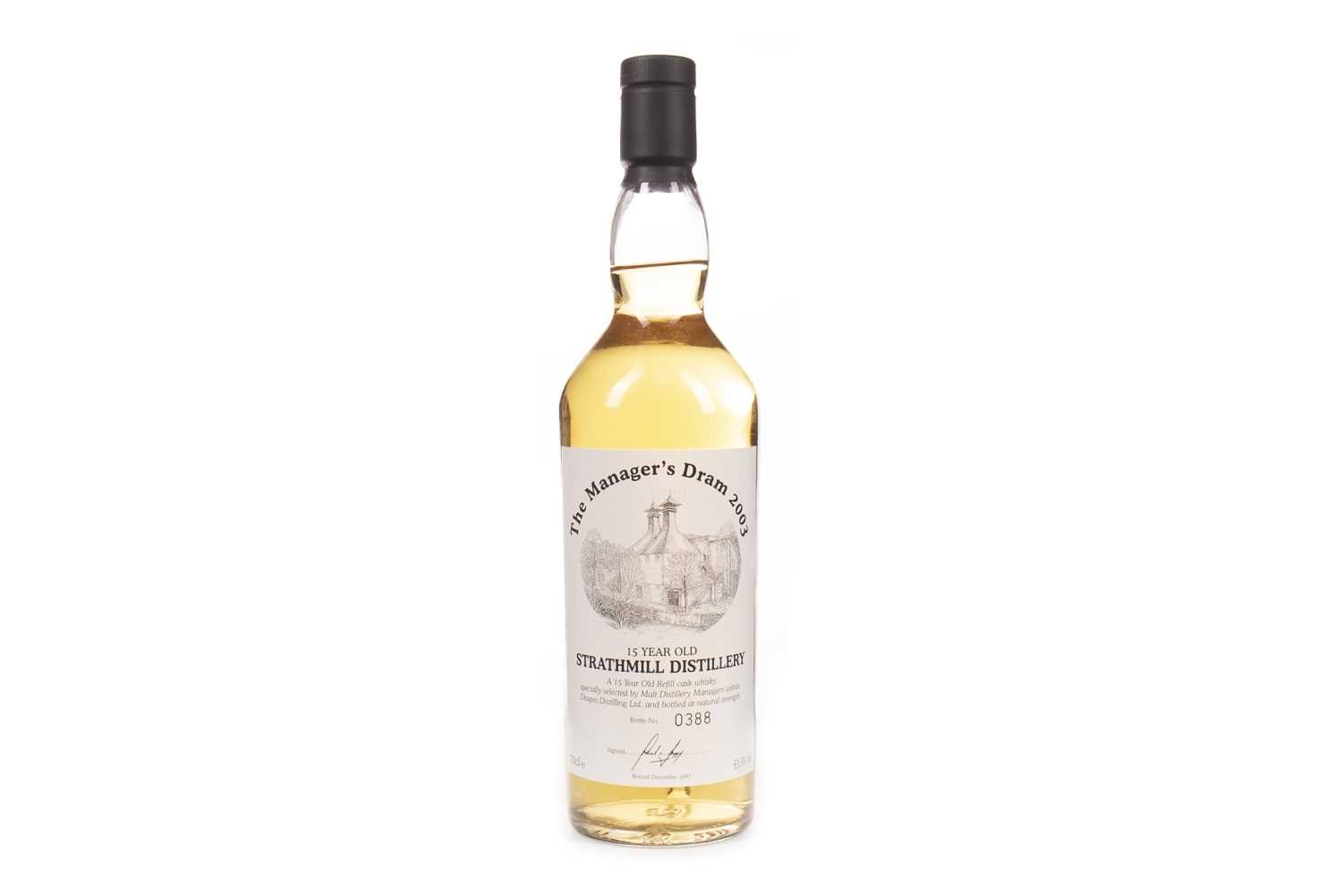 Lot 105 - STRATHMILL MANAGERS DRAM AGED 15 YEARS