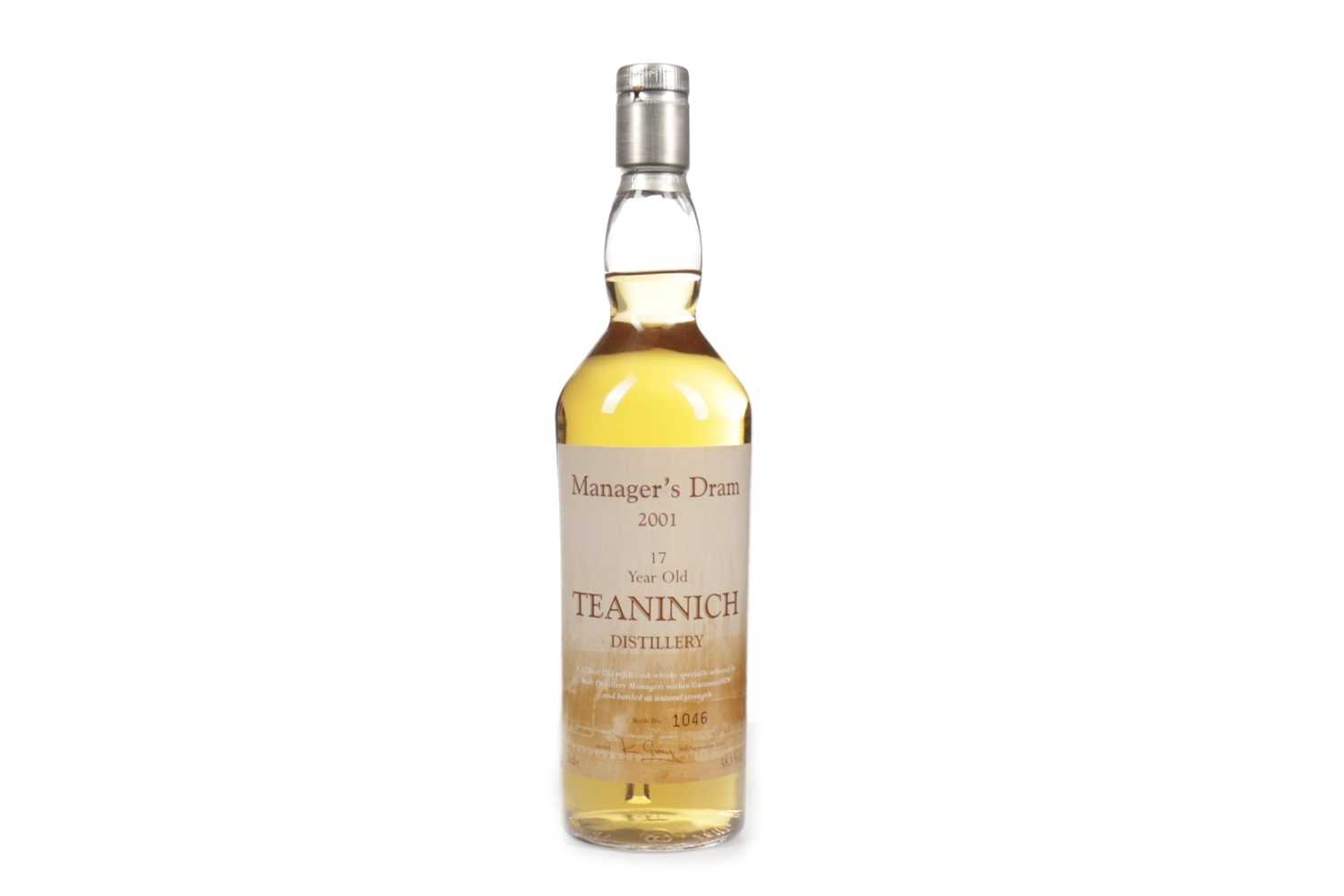 Lot 106 - TEANINICH THE MANAGER'S DRAM AGED 17 YEARS