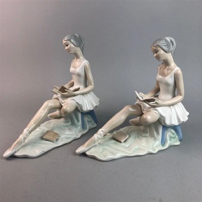 Lot 141 - A ROUMANO FIGURE OF A BALLERINA AND ANOTHER