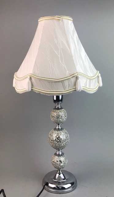 Lot 183 - FOUR TABLE LAMPS WITH SHADES