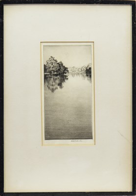 Lot 403 - THE BANKS O' AYR, AN ETCHING BY ROBERT HOUSTON