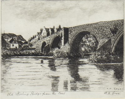 Lot 405 - SEVEN ETCHINGS BY A H GEYER