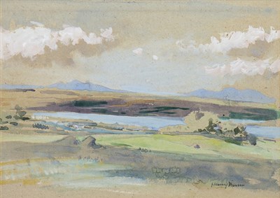 Lot 407 - LOCH DOULA, SUTHERLANDSHIRE, A WATERCOLOUR BY JOHN MURRAY THOMPSON