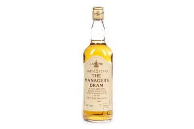 Lot 215 - CARDHU MANAGERS DRAM AGED 15 YEARS