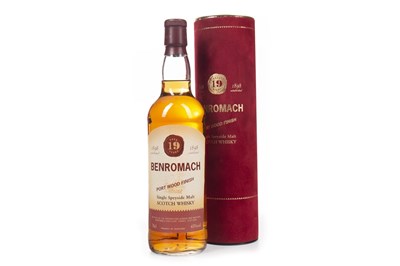 Lot 146 - BENROMACH AGED 19 YEARS PORT WOOD FINISH