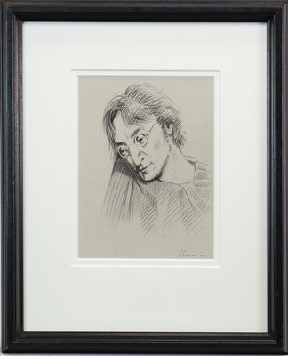 Lot 566 - JOHN LENNON, A PENCIL DRAWING BY PETER HOWSON