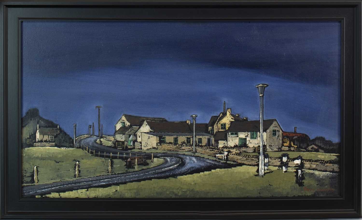 Lot 729 - FARM AT WICK, AN OIL BY TERRY MOSS
