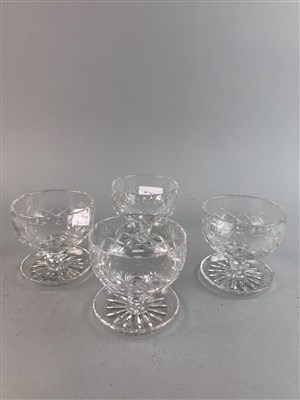 Lot 202 - A GLASS FRUIT BOWL WITH A PLATED RIM AND OTHER GLASSWARE