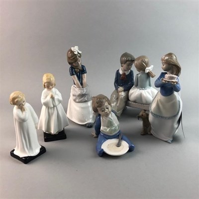 Lot 215 - A LOT OF NAO AND DOULTON FIGURES