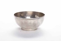 Lot 317 - GEORGE III SILVER BOWL lacking maker's mark,...