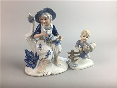 Lot 366 - A ROYAL DOULTON FIGURE OF 'BUTTERCUP' AND OTHER CERAMIC FIGURES