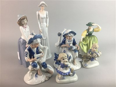 Lot 366 - A ROYAL DOULTON FIGURE OF 'BUTTERCUP' AND OTHER CERAMIC FIGURES