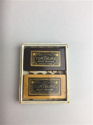 Lot 371 - TWO TOM THUMB WHIST MARKERS