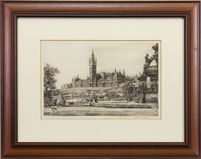 Lot 428 - UNIVERSITY OF GLASGOW, AN ETCHING BY APPLEBY