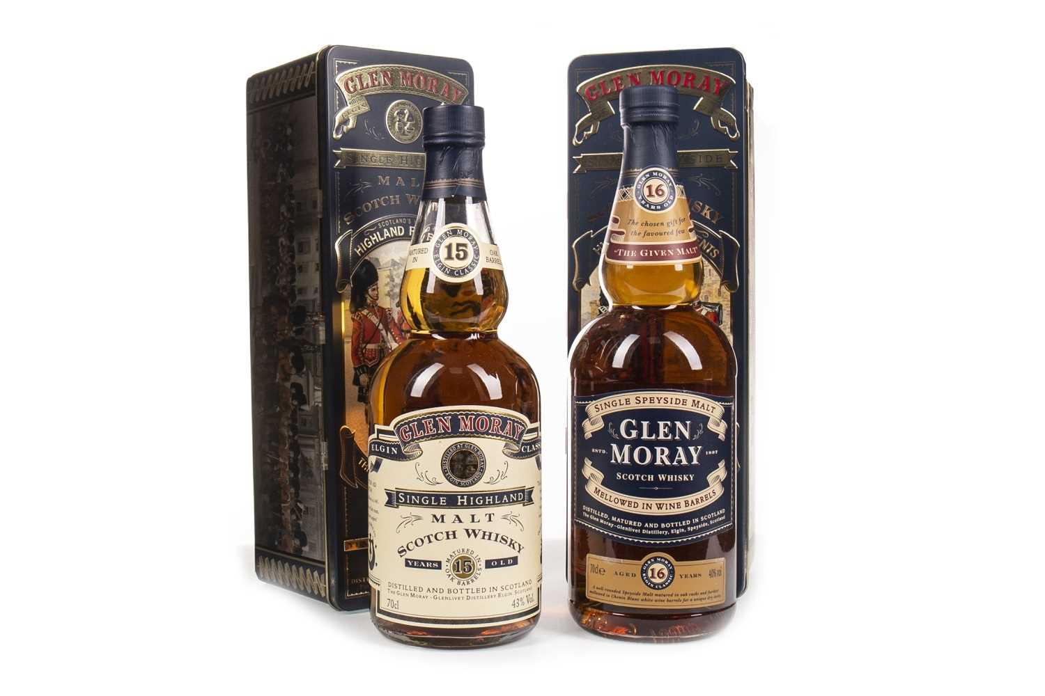 Lot 321 - GLEN MORAY AGED 16 YEARS AND AGED 15 YEARS
