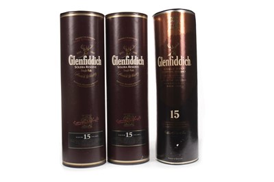 Lot 336 - FOUR BOTTLES OF GLENFIDDICH AGED 15 YEARS