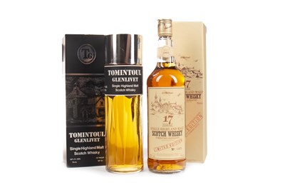 Lot 340 - TOMINTOUL-GLENLIVET PERFUME BOTTLE AND TOMINTOUL 1969 ST MICHAEL 17 YEARS OLD
