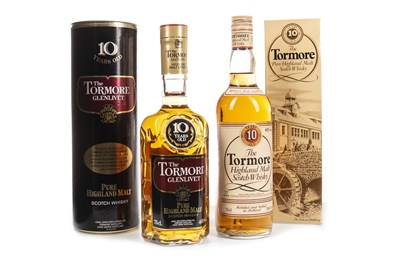 Lot 345 - TORMORE-GLENLIVET 10 YEARS OLD AND TORMORE 10 YEARS OLD