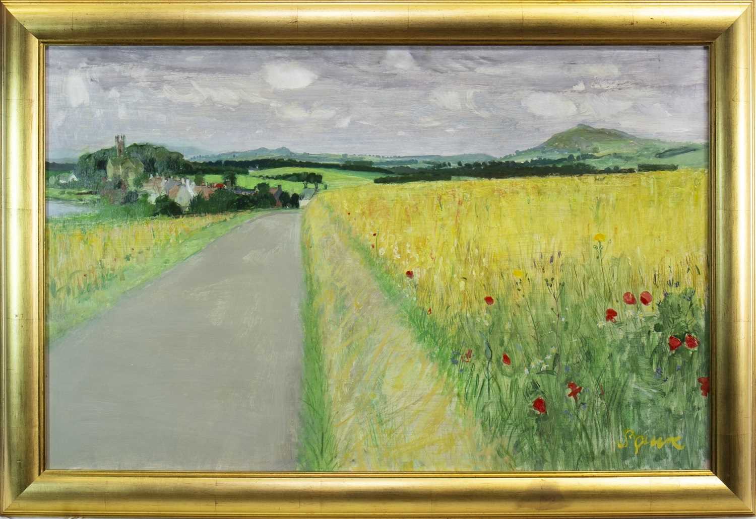 Lot 588 - RURAL SCENE, AN OIL BY GEOFF SQUIRE