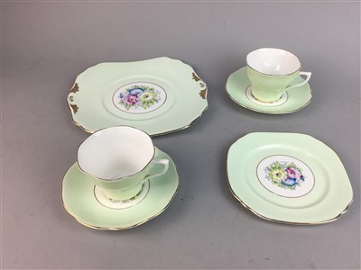 Lot 55 - A TRENTHAM 'PETUNIA' PATTERN PART TEA SERVICE AND TWO OTHERS