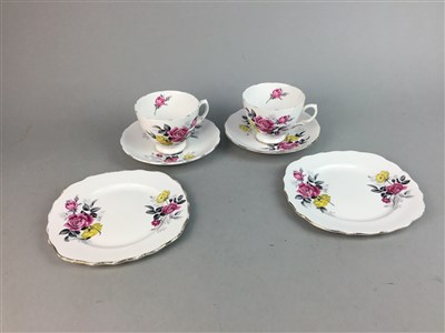 Lot 55 - A TRENTHAM 'PETUNIA' PATTERN PART TEA SERVICE AND TWO OTHERS