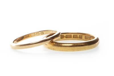 Lot 60 - TWO GOLD WEDDING RINGS