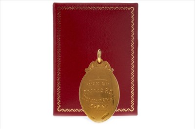 Lot 1709 - A SCOTTISH LEAGUE CUP GOLD MEDAL 1957 WON BY CELTIC F.C.