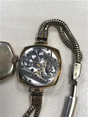 Lot 830 - TWO LADY'S 20TH CENTURY GOLD WATCHES