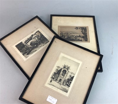 Lot 95 - FIVE ETCHINGS BY EDGAR JAMES MARBERY (A SIMES)