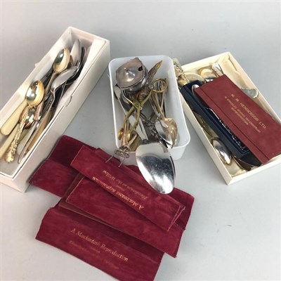 Lot 278 - A GROUP OF SILVER PLATED FLAT WARE