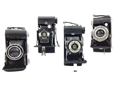Lot 1463 - AN AGFA BILLY RECORD II BELLOWS ACTION FOLDING CAMERA