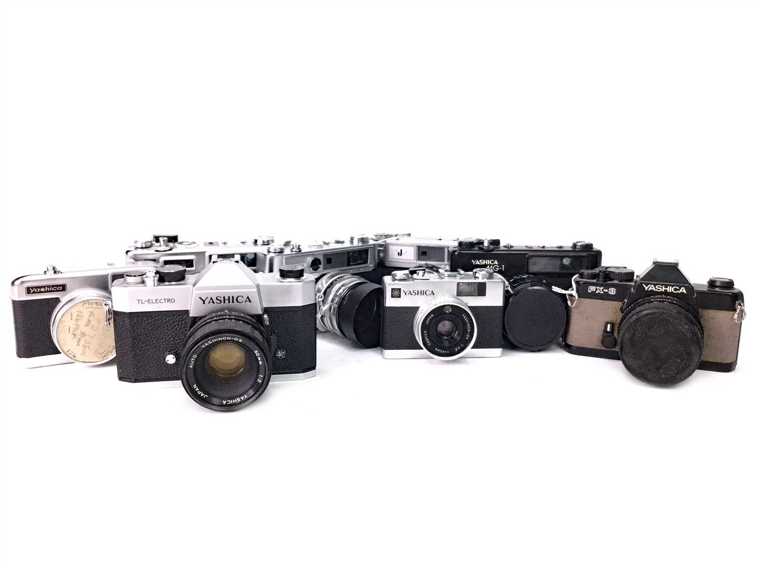 Lot 1470 - A GROUP OF YASHICA SLR CAMERAS