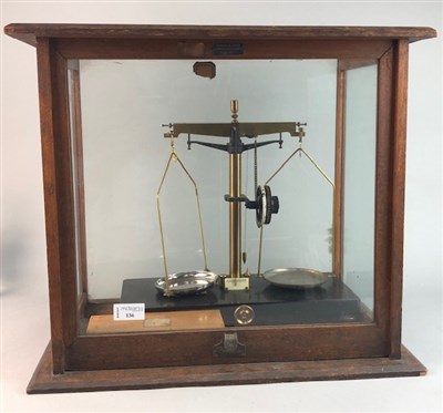 Lot 136 - A SET OF SCIENTIFIC SCALES