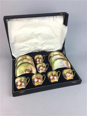 Lot 170 - A CASED COFFEE SERVICE AND OTHER CERAMICS